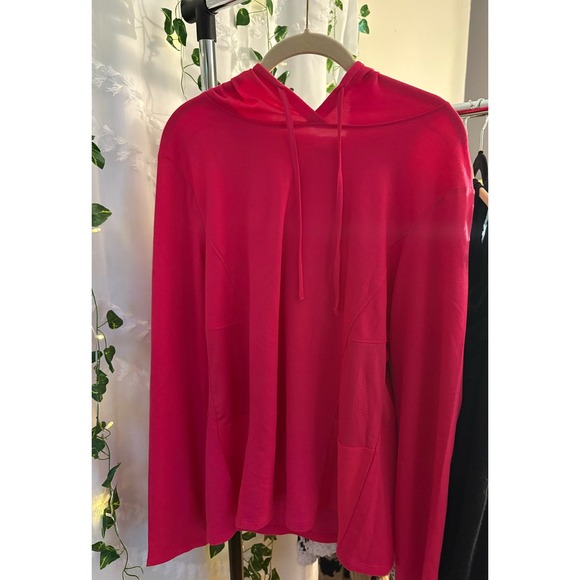 Bally Total Fitness Hoodie Women's Heather Bright Rose Pullover - Picture 1 of 9